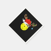 ピックボールクリスマスギフトトインデアサンタハットピックボール スタンダードカクテルナプキン (角)