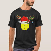 ピックボールクリスマスギフトトインデアサンタハットピックボール Tシャツ (正面)