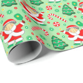 ピックボールクリスマスギフトラッピング紙 ラッピングペーパー (ロールコーナー)
