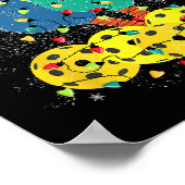 ピックボールクリスマスサンタピックボールXマスライト ポスター (角)