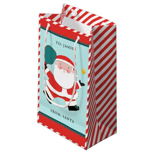 ピックボールクリスマススモール抱き枕 スモールペーパーバッグ (正面アングル)