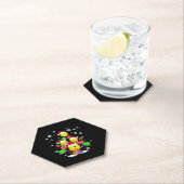 ピックボールクリスマスツリーサンタピックボールライト ペーパーコースター (インサイチュ)