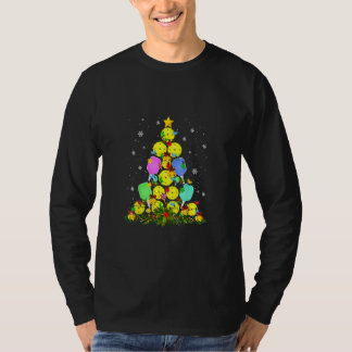 ピックボールクリスマスツリーサンタピックボールXマスL Tシャツ