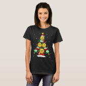 ピックボールクリスマスツリーサンタピックボールX-mas L Tシャツ (正面フル)