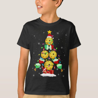 ピックボールクリスマスツリーサンタピックボールX-mas L Tシャツ