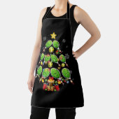 ピックボールクリスマスツリーDinkピックボールプレーヤー エプロン (インサイチュ)