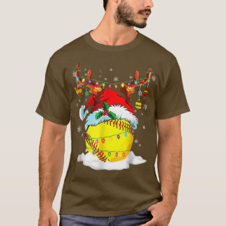 ピックボールクリスマストナリーサンタハットピックボールChri Tシャツ