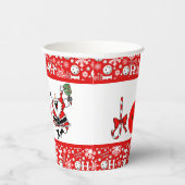ピックボールクリスマスパーティージョイサンタ赤と白 紙コップ (右)