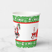 ピックボールクリスマスパーティージョーサンタレッドとグリーン 紙コップ (右)