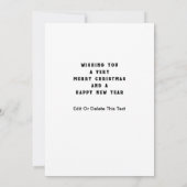 ピックボールクリスマスホリデーカード (裏面)