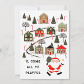 ピックボールクリスマスホリデーカード シーズンカード (正面)