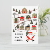 ピックボールクリスマスホリデーカード シーズンカード (スタンド正面)