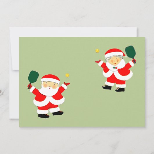 ピックボールクリスマスホリデーカード シーズンカード (正面)