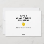 ピックボールクリスマスホリデーカード シーズンカード (裏面)