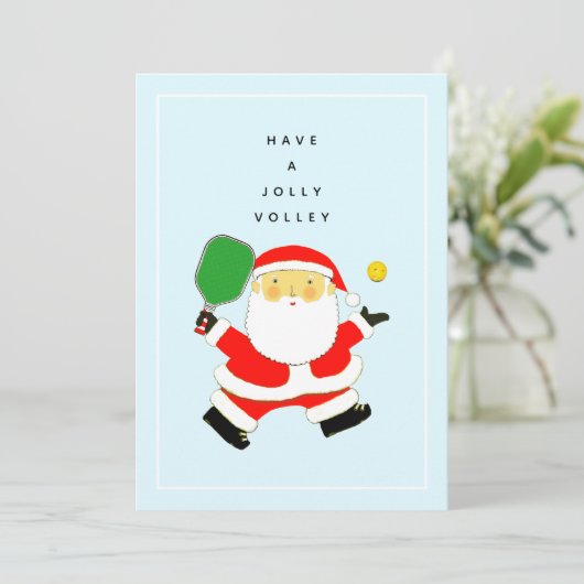 ピックボールクリスマスホリデーギフトカード シーズンカード (スタンド正面)
