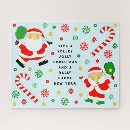 ピックボールクリスマスホリデーギフト ジグソーパズル (横)