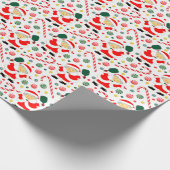 ピックボールクリスマスホリデーギフト ラッピングペーパー (角)