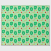 ピックボールクリスマスホリデーギフト ラッピングペーパー (フラット)