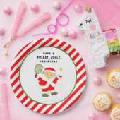 ピックボールクリスマスホリデーパーティー ペーパープレート (パーティー)