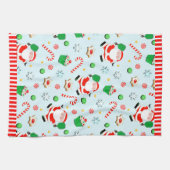 ピックボールクリスマスホリデー キッチンタオル (横)