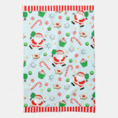 ピックボールクリスマスホリデー キッチンタオル (縦)