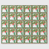 ピックボールクリスマスホリデー ラッピングペーパー (フラット)