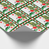 ピックボールクリスマスホリデー ラッピングペーパー (角)