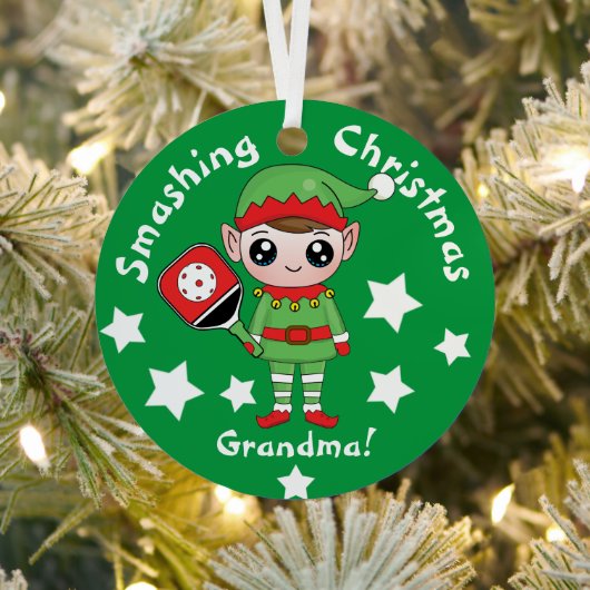 ピックボールクリスマス小妖精や小人、金属オーナメント メタルオーナメント (インサイチュ)