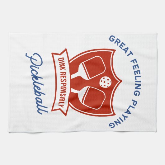 ピックボールクールデザインから衣服 キッチンタオル (横)