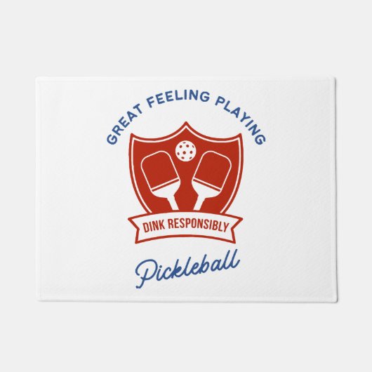 ピックボールクールデザインから衣服 ドアマット (正面)