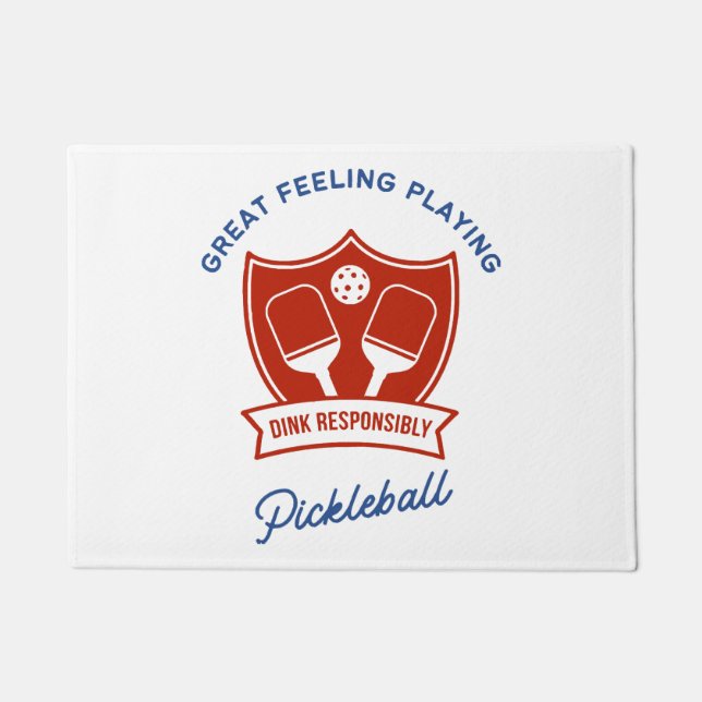 ピックボールクールデザインから衣服 ドアマット (正面)