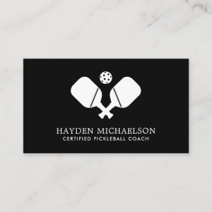 ピックボールコーチインストラクタープロシンプルモダン 名刺