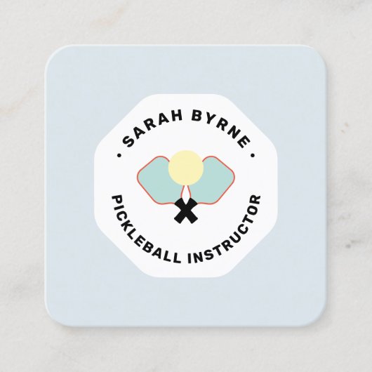 ピックボールコーチスクエアビジネスカード スクエア名刺 (正面)