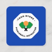 ピックボールコーチスクエアビジネスカード スクエア名刺 (正面)