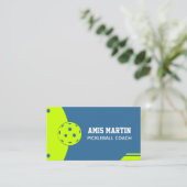 ピックボールコーチビジネスカード 名刺 (スタンド正面)