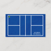 ピックボールコーチブルーコートビジネスカード 名刺 (裏面)