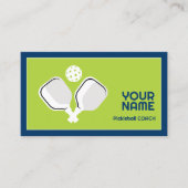 ピックボールコーチ用にカスタマイズ可能 名刺 (正面)