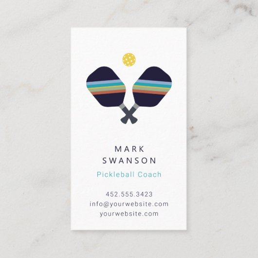 ピックボールコーチ+パーソナルトレーナー名刺 名刺 (裏面)