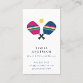 ピックボールコーチ+パーソナルトレーナー名刺 名刺 (裏面)