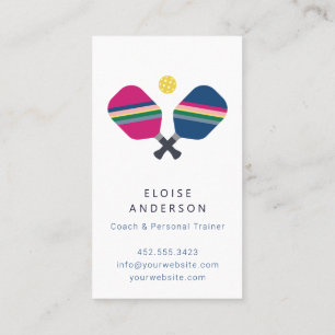 ピックボールコーチ+パーソナルトレーナー名刺 名刺