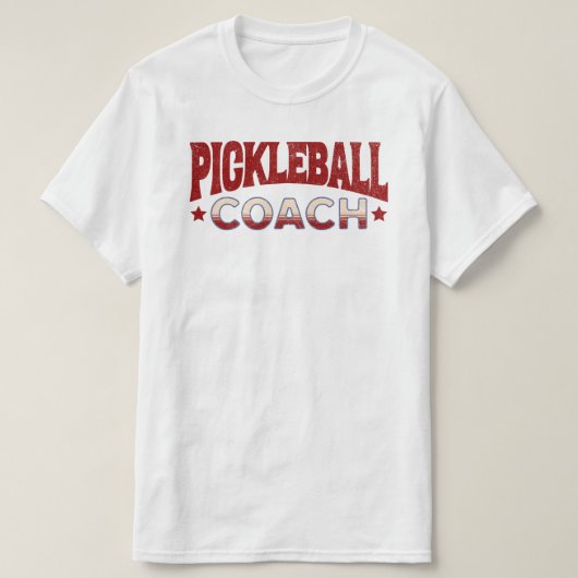 ピックボールコーチ Tシャツ (デザイン正面)