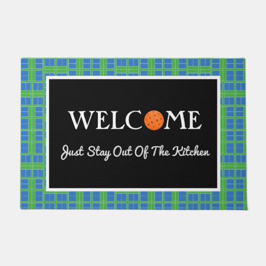 ピックボールコートはキッチンから離れて、ようこそ ドアマット (正面)