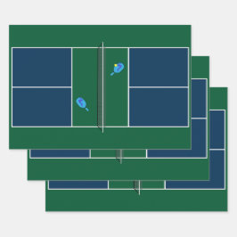 ピックボールコートラケットスポーツ ラッピングペーパーシート