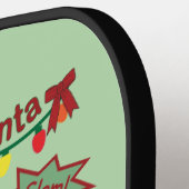 ピックボールサンタクロースのクリスマス ピックルボールラケット (左詳細)