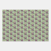 ピックボールサンタクロースのクリスマス ラッピングペーパーシート (正面3)