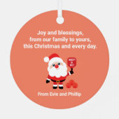 ピックボール🎅サンタスターメタルオーナメント メタルオーナメント (裏面)