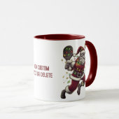 ピックボールサンタピックボールクリスマスライト マグカップ (正面右)