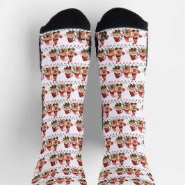 ピックボールサンタ格言おもしろいレトロクリスマス ソックス