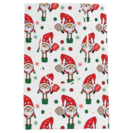 ピックボールサンタ ミディアムペーパーバッグ (正面)