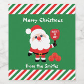 ピックボール🎅サンタ ワインラベル (シングルラベル)